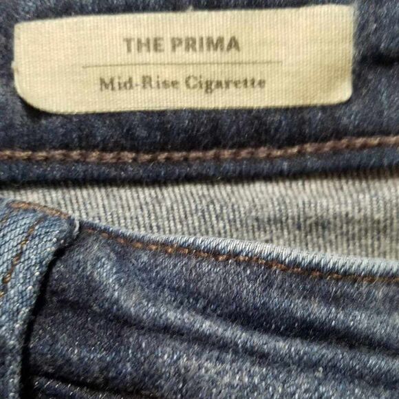 AG Adriano Goldschmield The Prima Mid Rise Cigarette Jean size 28R - Picture 2 of 13